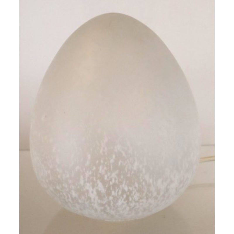 Mid-Century Glass Egg Table Lamp for sale at Pamono
