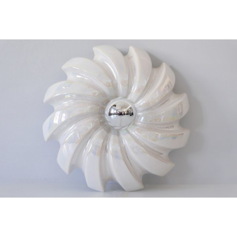 Mid-Century Iridescent Glazed Sconces from Goebel Porzellanfabrik, 1970s, Set of 2 for sale at Pamono