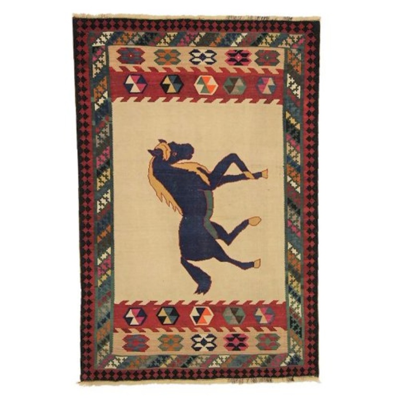 Middle Eastern Handwoven Kilim Rug for sale at Pamono-SZS-2148748