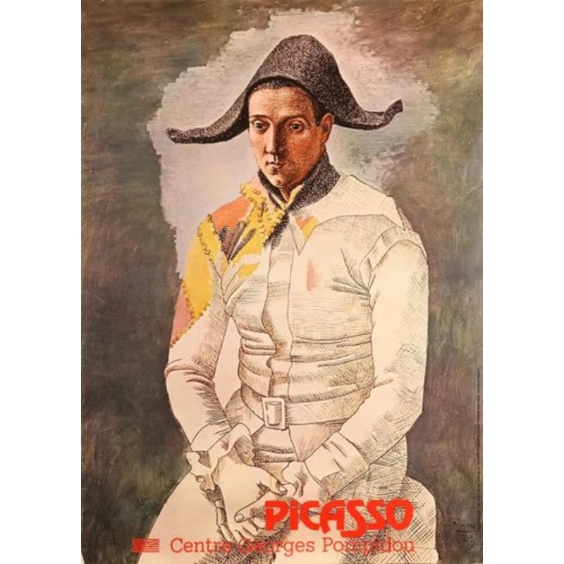 Pablo Picasso, Harlequin, 1981, Screen Print for sale at Pamono