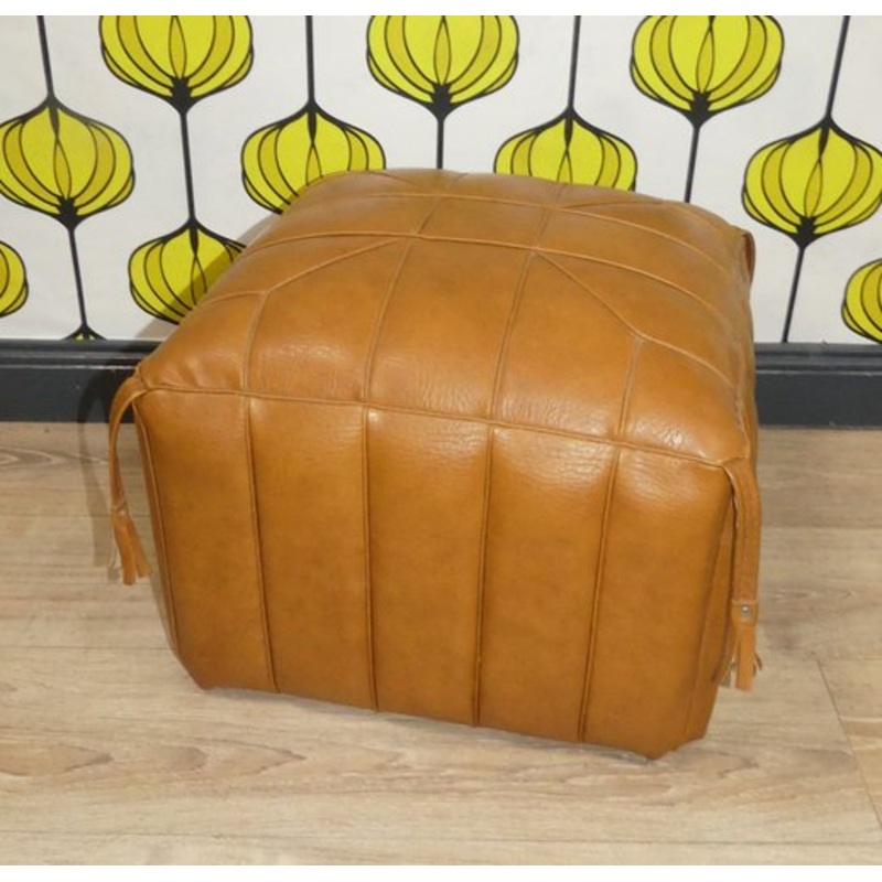 Pouf in Imitation Leather from Wagner, 1970s for sale at Pamono