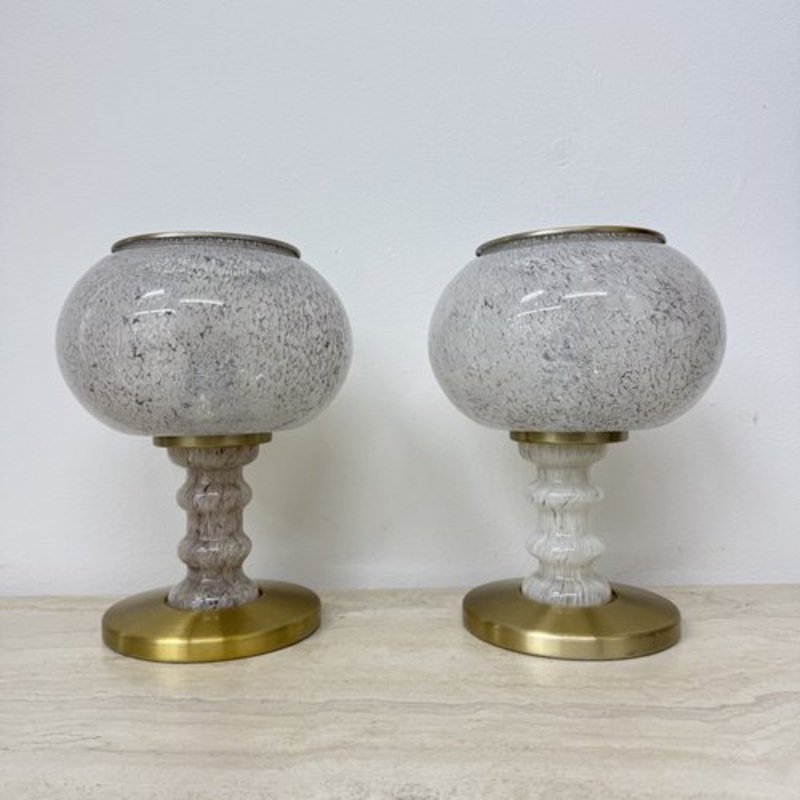 Vintage German Table Lamps from Doria Leuchten, 1970s, Set of 2 for sale at Pamono