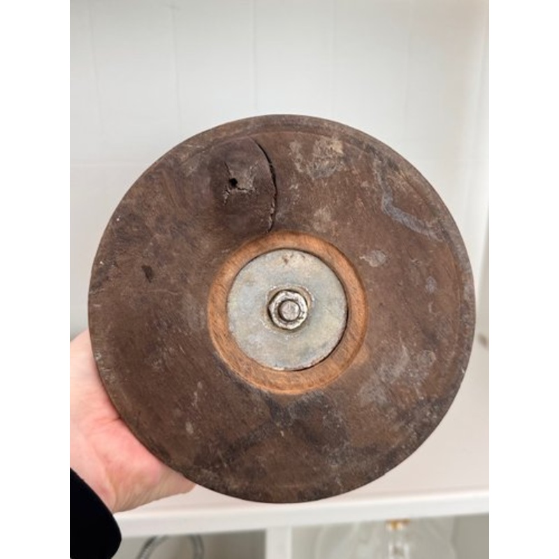 Vintage Italian Planter Vase in Inlaid Wood, 1970s for sale at Pamono