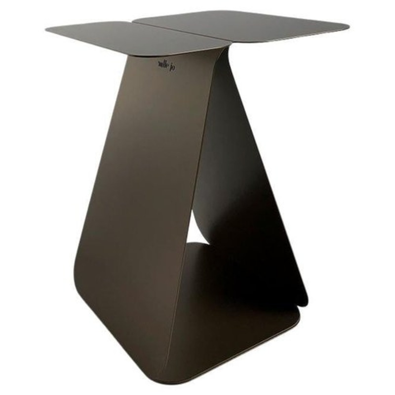 Youmy Rectangular Bronze Side Table by Mademoiselle Jo for sale at Pamono