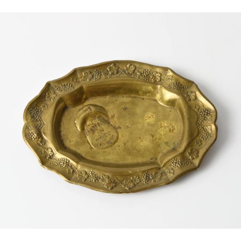 Antique Brass Tray from Moet Chandon, 1920s for sale at Pamono