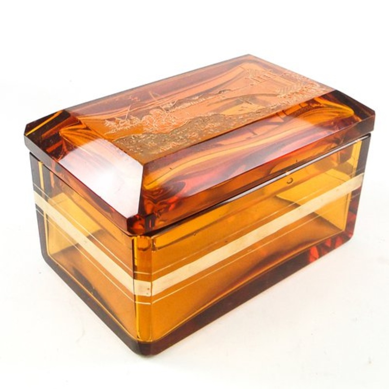 Art Nouveau Candyer from Moser, Czechoslovakia, 1900s for sale at Pamono