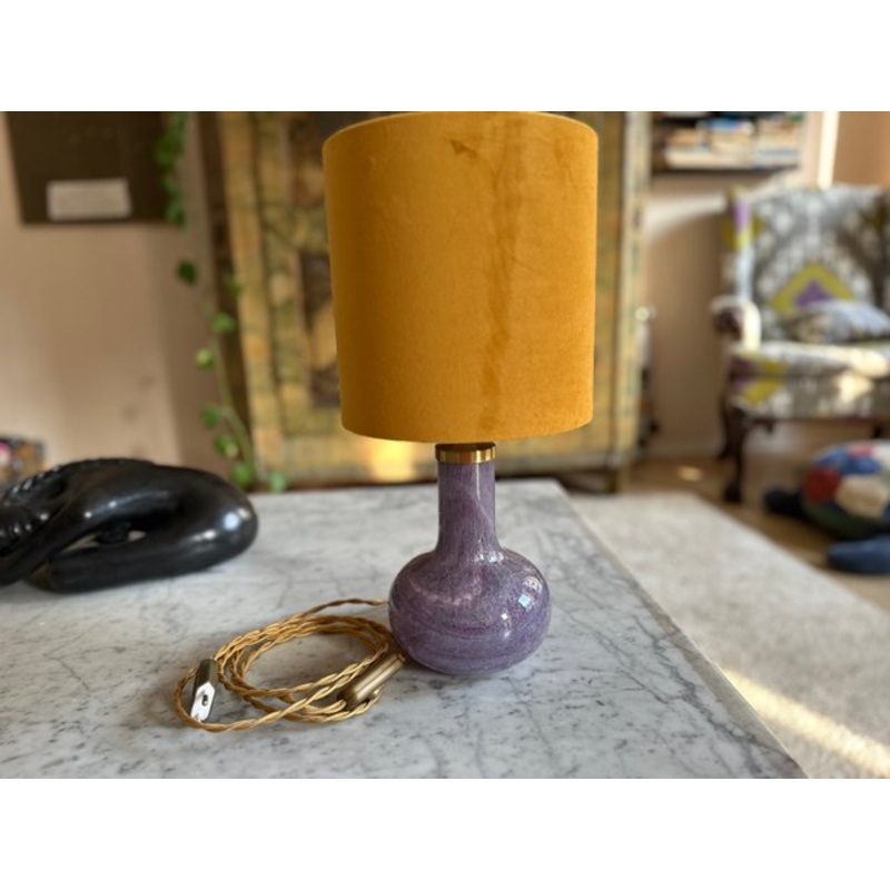 Danish Glass Table Lamp Troll 2 by Sidse Werner for Holmegaard, 1978 for sale at Pamono