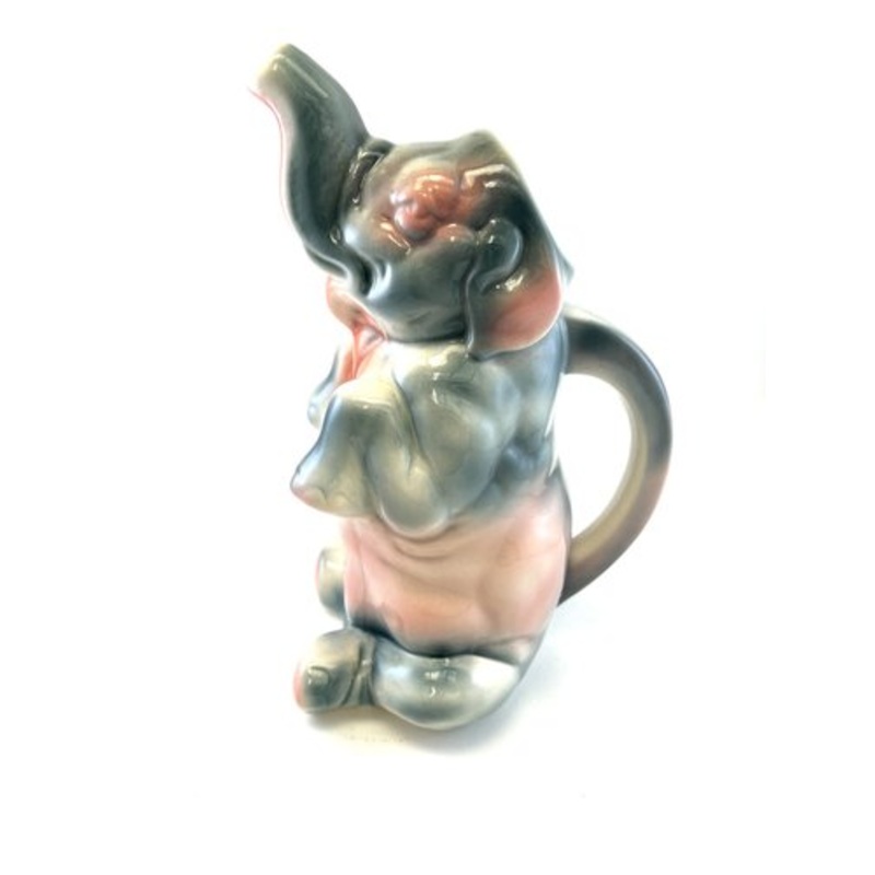 Elephant Majolica Pitcher from Saint Clement for sale at Pamono