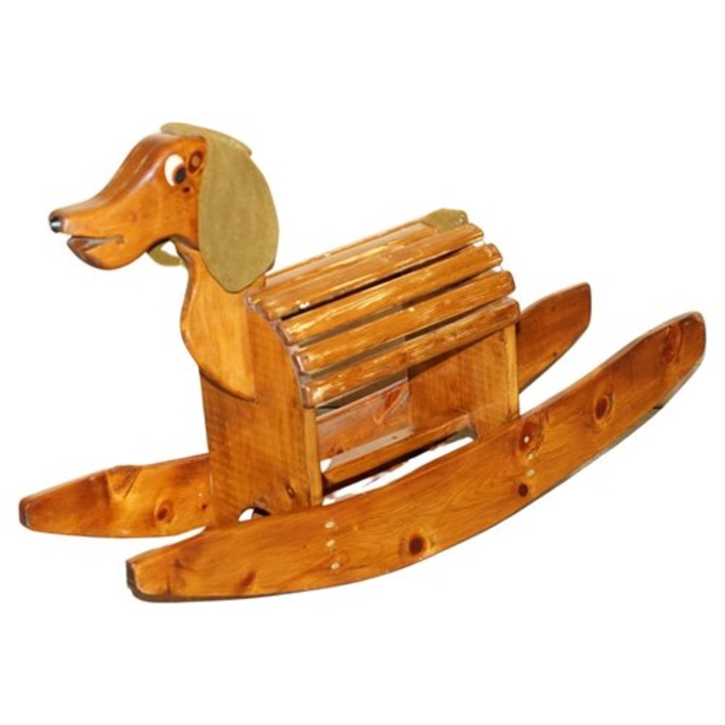 Handmade Childrens Rocking Horse of Dachshund Sausage Dog, 1930s for sale at Pamono