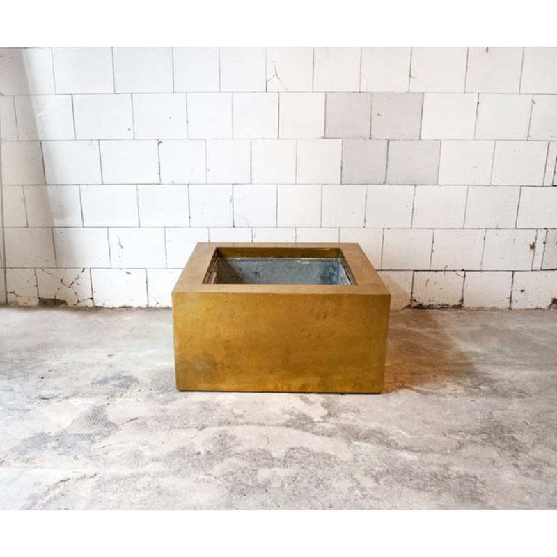 Italian Brass Planter, 1970s for sale at Pamono