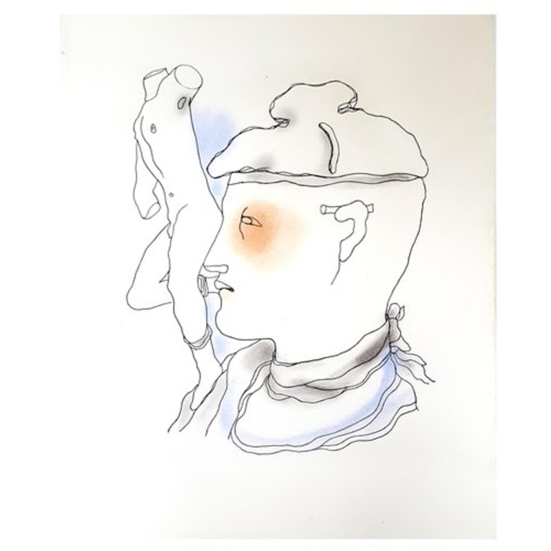 Jean Cocteau – White Book – Original Handcolored Lithograph 1930 for sale at Pamono-XAB-718053
