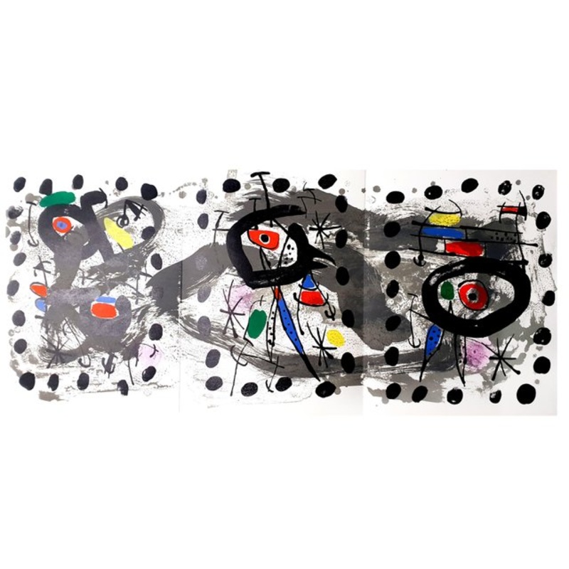 Joan Miro – Moon Bird, Sun Bird – Original Lithograph 1958 for sale at Pamono