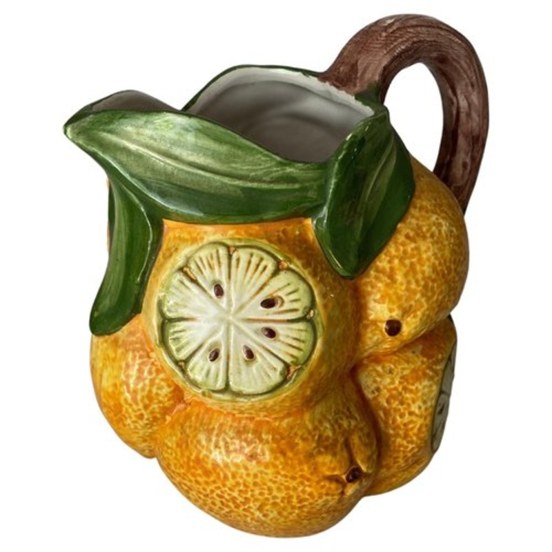 Majolica Ceramic Free Form Fruits Jug or Pitcher, 1960 for sale at Pamono