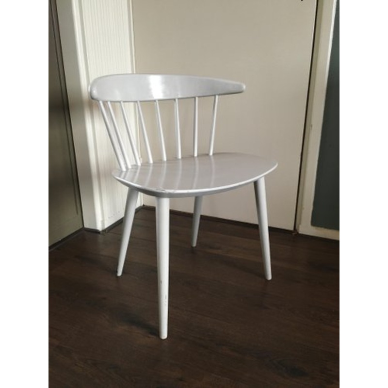 Mid-Century Danish Modern White Dining Chair by Ejvind Johansson for FDB, 1950s for sale at Pamono