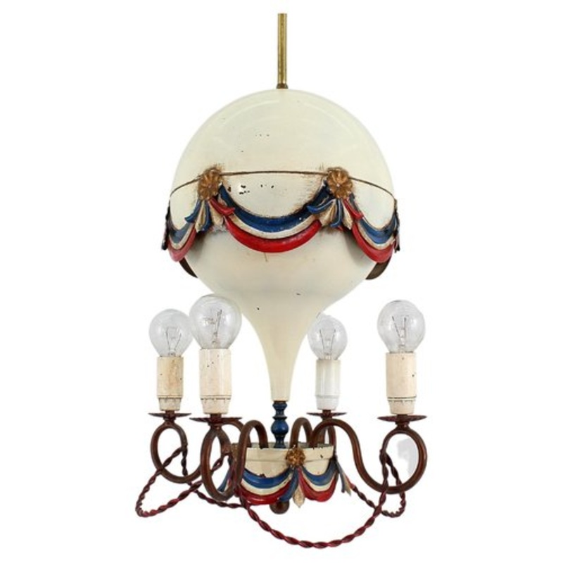 Mid-Century French Air Ballon Ceiling Lamp, 1950s for sale at Pamono