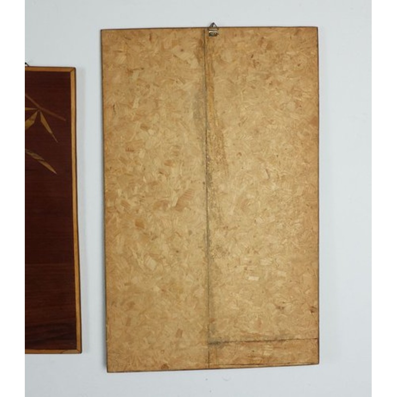 Mid-Century Wood Intarsia Bird Wall Decors, 1950s-1960s, Set of 3 for sale at Pamono