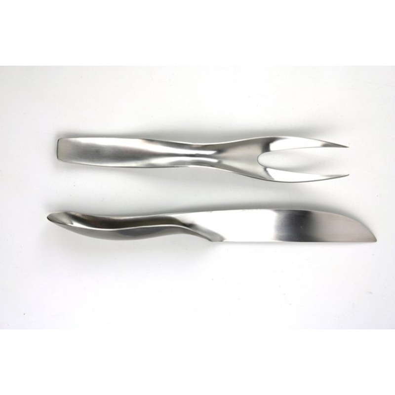 Model Danube 7000 Tranchier Cutlery by Janos Megyik for Amboss, 1970s, Set of 2 for sale at Pamono