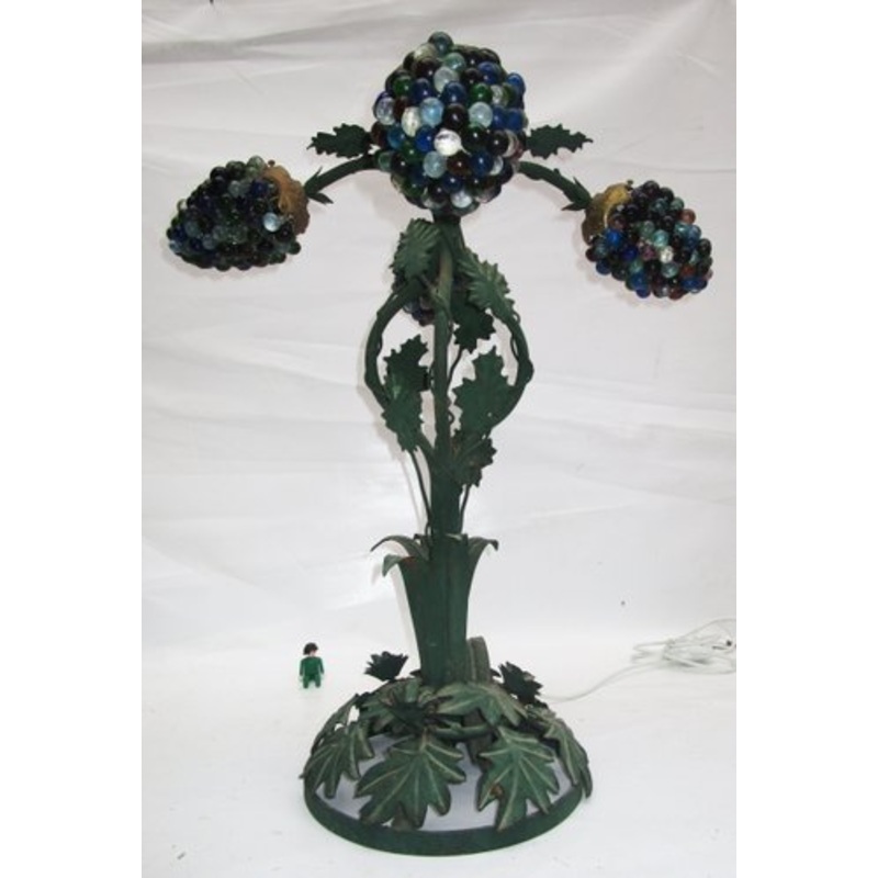 Murano Glass Grapes Table Lamp, 1970s for sale at Pamono