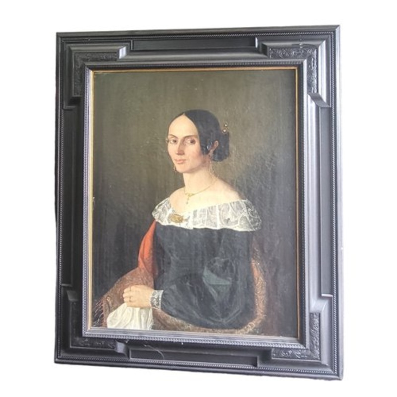 Portrait of Spanish Lady, 1890s, Oil on Canvas, Framed for sale at Pamono