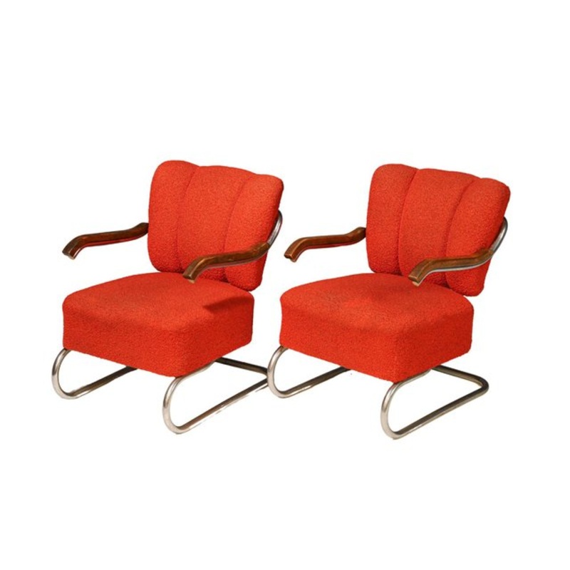 Set of Bauhaus Cantilever Armchairs from Thonet, 1940s for sale at Pamono