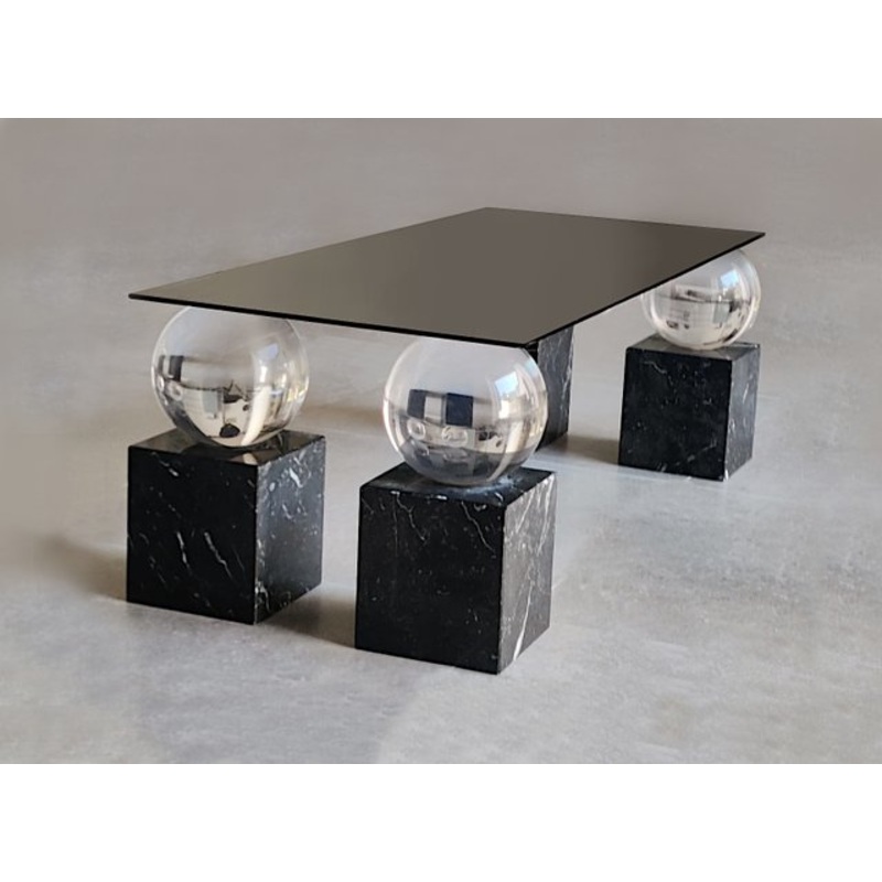 Table with Spheres and Marble, 1970s for sale at Pamono