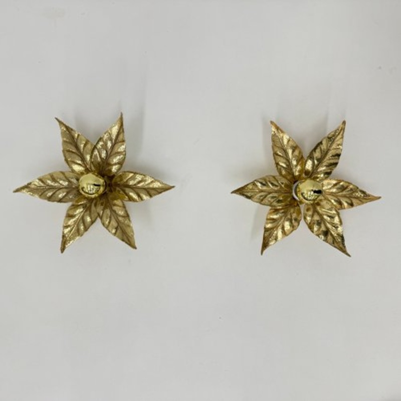 Vintage Flower Light by Willy Daro for Massive Lighting, 1970s for sale at Pamono