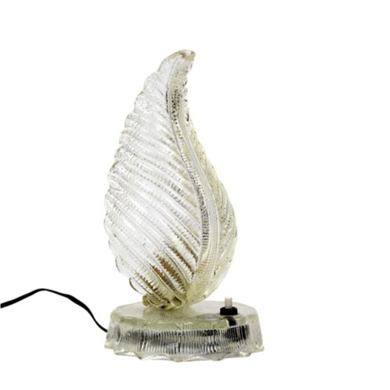 Vintage Italian Glass Lamp from Made Murano Glass, 1940s for sale at Pamono
