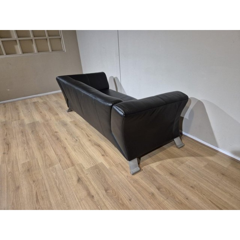 322 Black Three-Seater Sofa from Rolf Benz for sale at Pamono