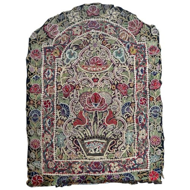 Antique Rashti Douzi Embroidery, 1890s for sale at Pamono