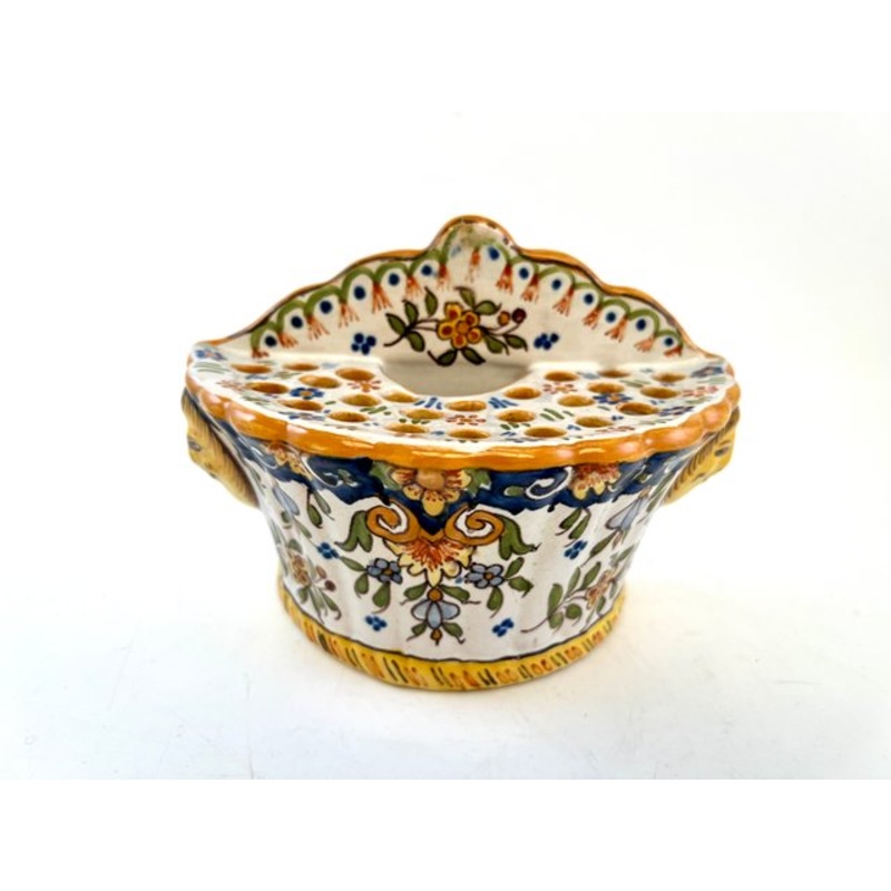 Earthenware Vase from Desvres, 1890s for sale at Pamono