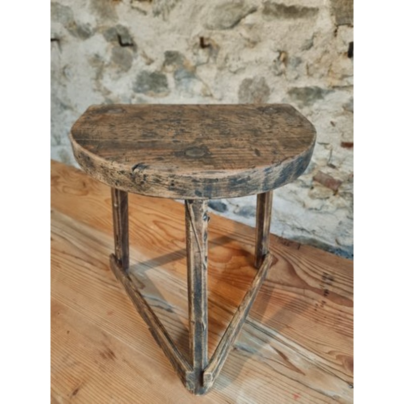 French Beech Wood Work Stool, 1930s for sale at Pamono