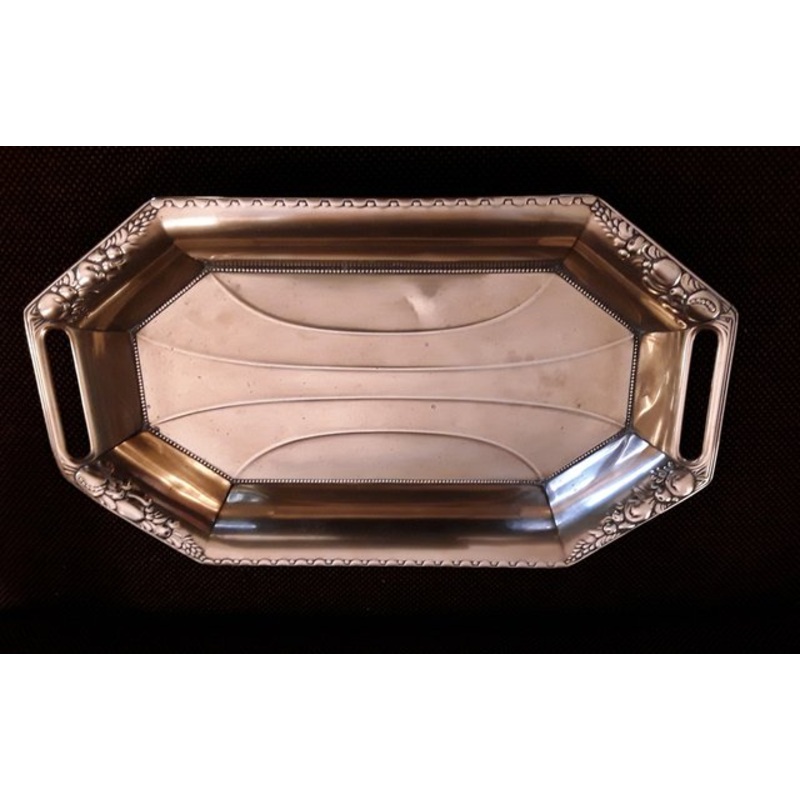 German Art Nouveau Proxy Shell Tray in Brass with Ostrich Brand from WMF, 1890s for sale at Pamono