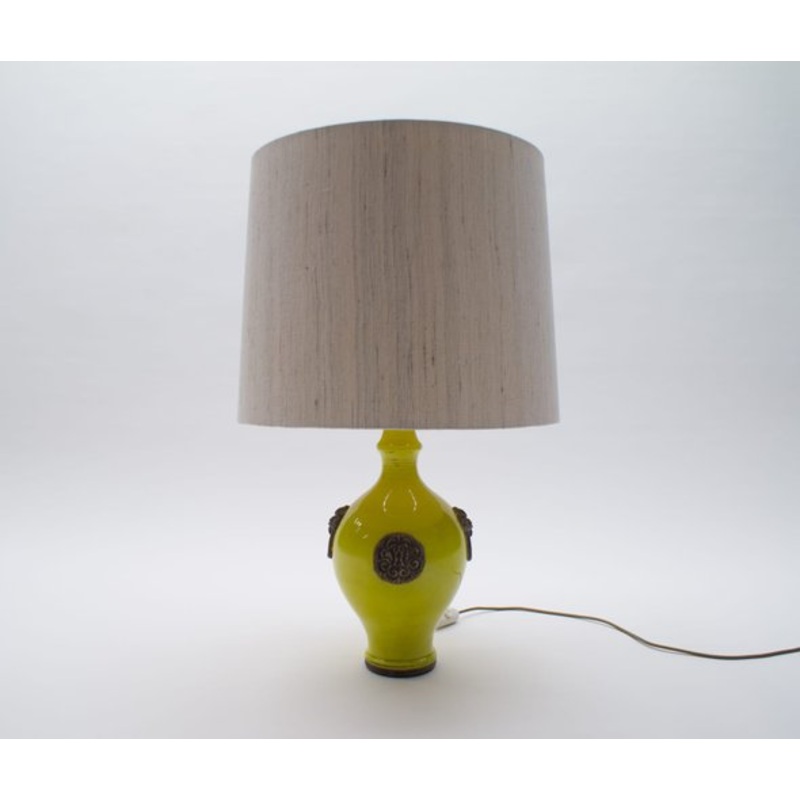 Glazed Table Lamp by Ugo Zaccagnini, 1960s for sale at Pamono