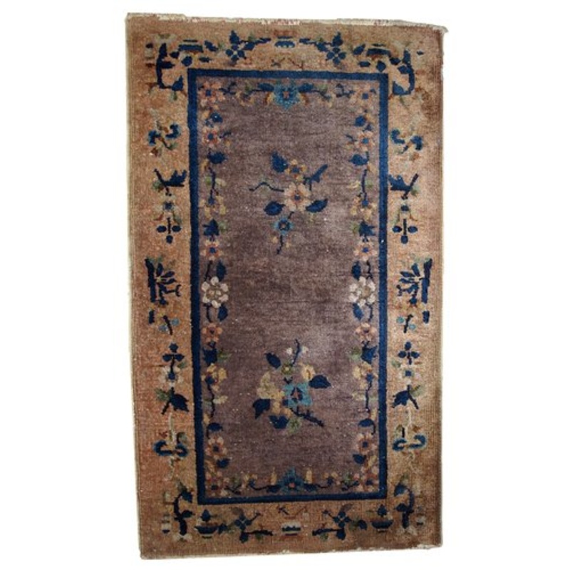 Handmade Chinese Art Deco Rug, 1920s for sale at Pamono