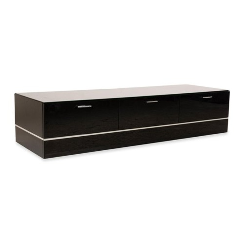 Leonardo Wooden Sideboard Black for sale at Pamono