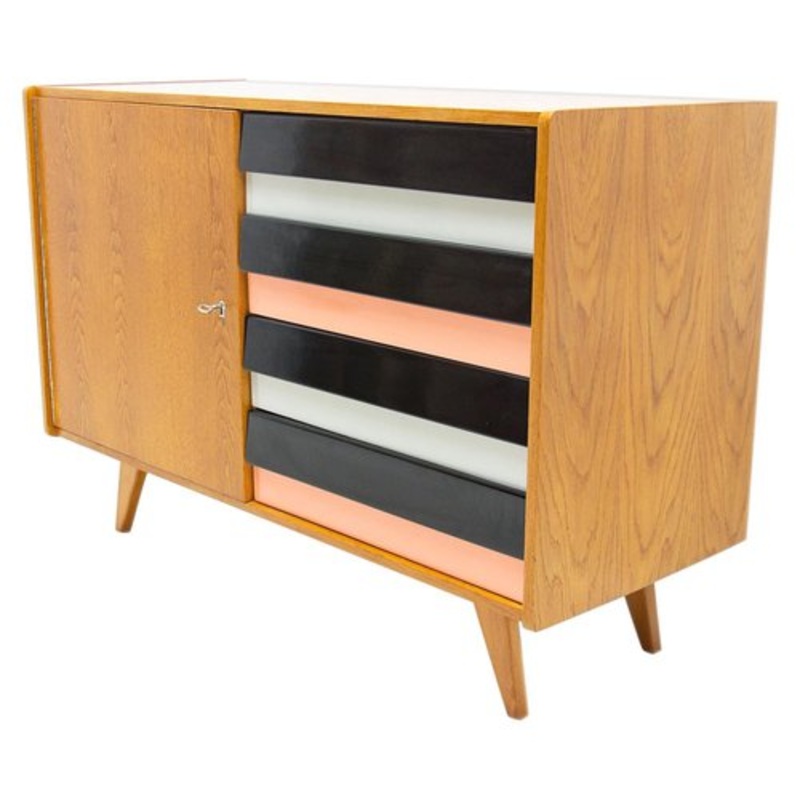 Mid-Century U-458 Chest of Drawers by Jiri Jiroutek, Czechoslovakia, 1960s for sale at Pamono