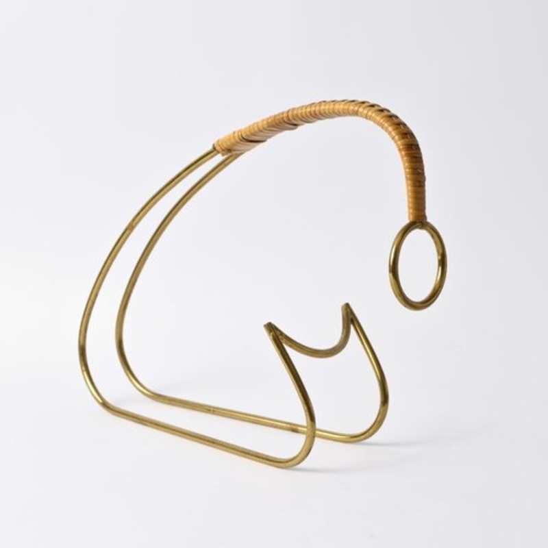 Mid-Century Wine Bottle Holder from Carl Aubck, 1950s for sale at Pamono