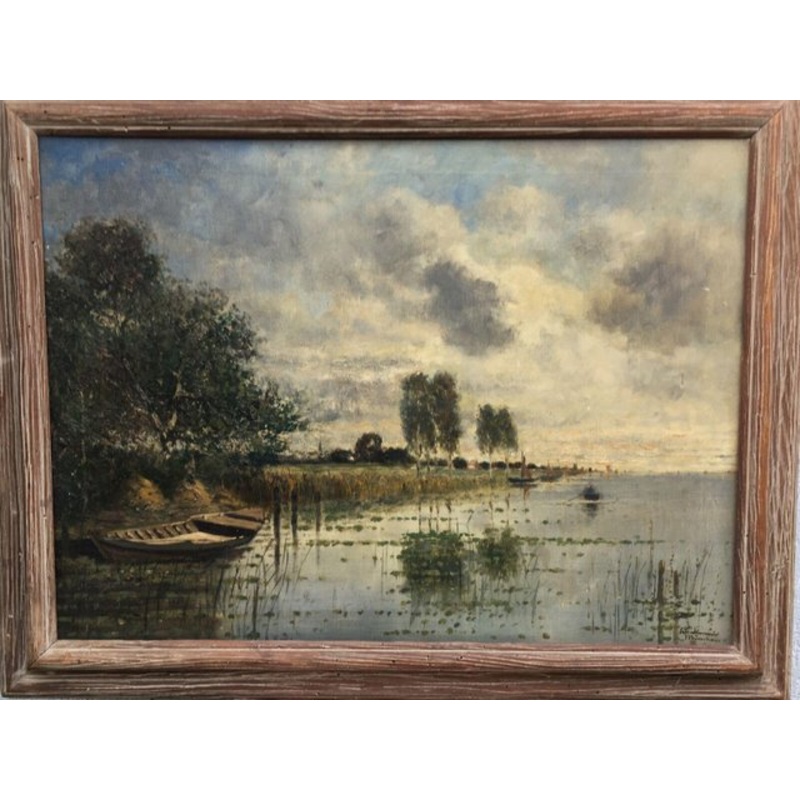 Schilmeier, Stanberger See, Oil on Canvas for sale at Pamono