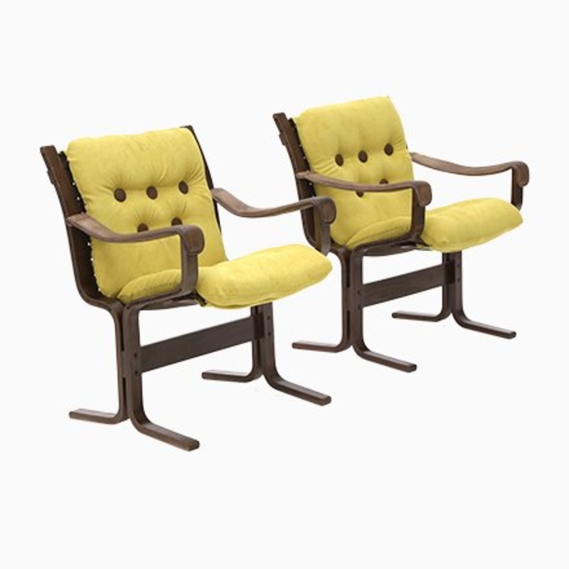 Set of Armchairs by Ingmar Relling for Westnofa, 1970s for sale at Pamono