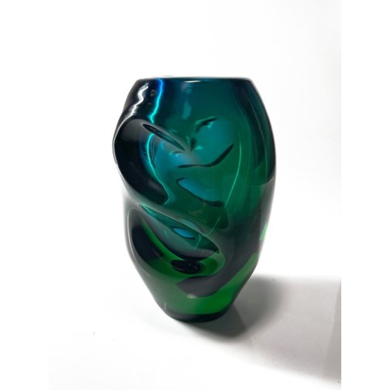 Vintage Art Glass Vase by Jindrich Beraneck, 1950s for sale at Pamono