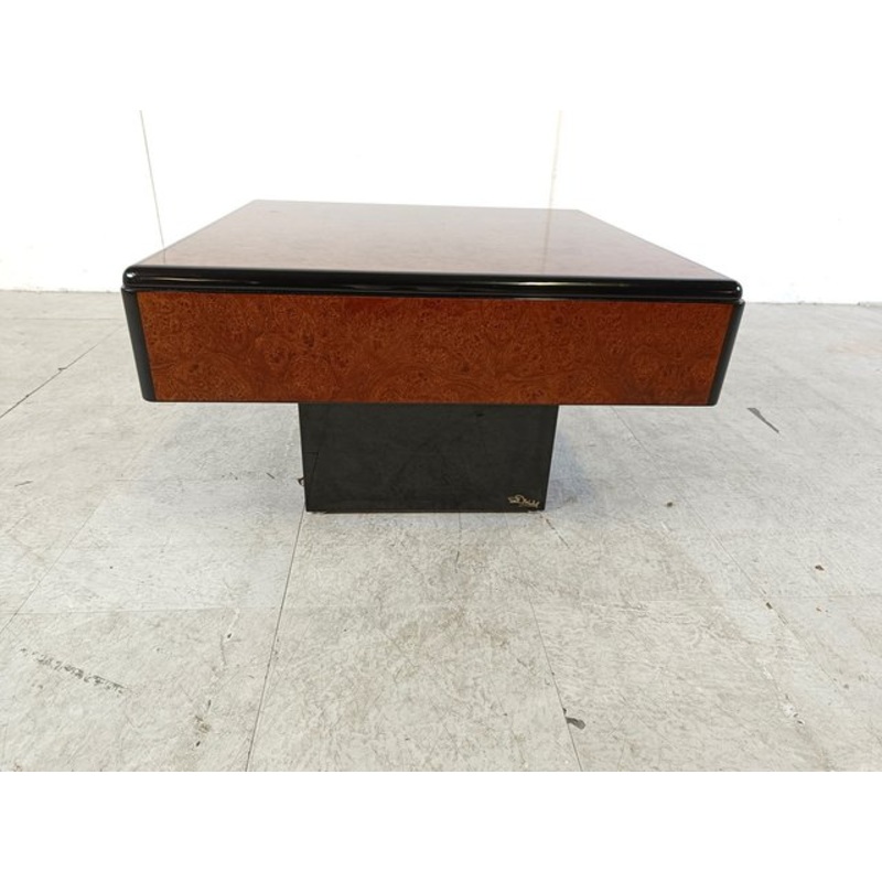 Vintage Burl Wood Coffee Table by Paul Michel, 1970s for sale at Pamono