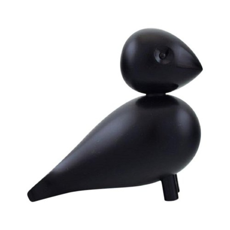 Vintage Danish Black Wooden Bird by Kay Bojesen for sale at Pamono