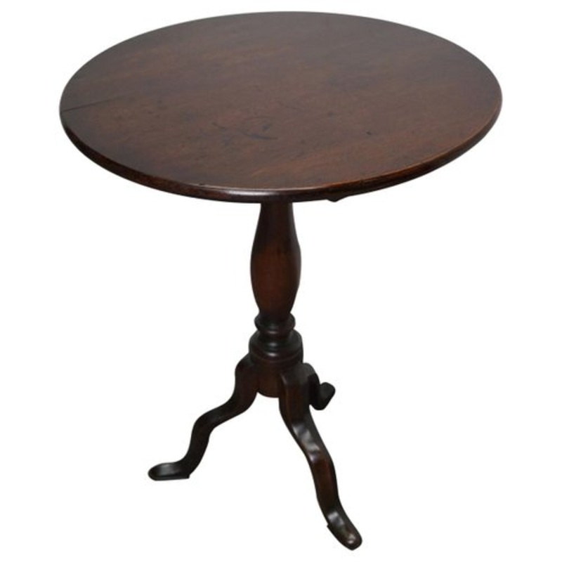 18th Century Georgian Mahogany Tilt Top Wine Table for sale at Pamono