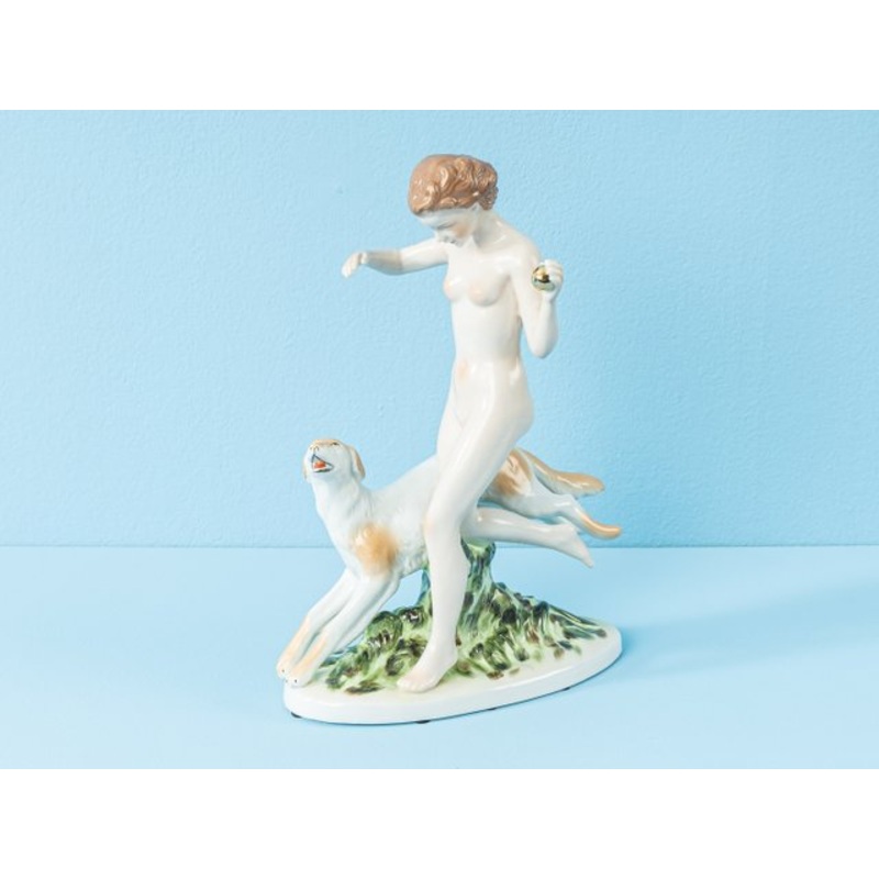 Art Deco Porcelain Figure, 1930s for sale at Pamono