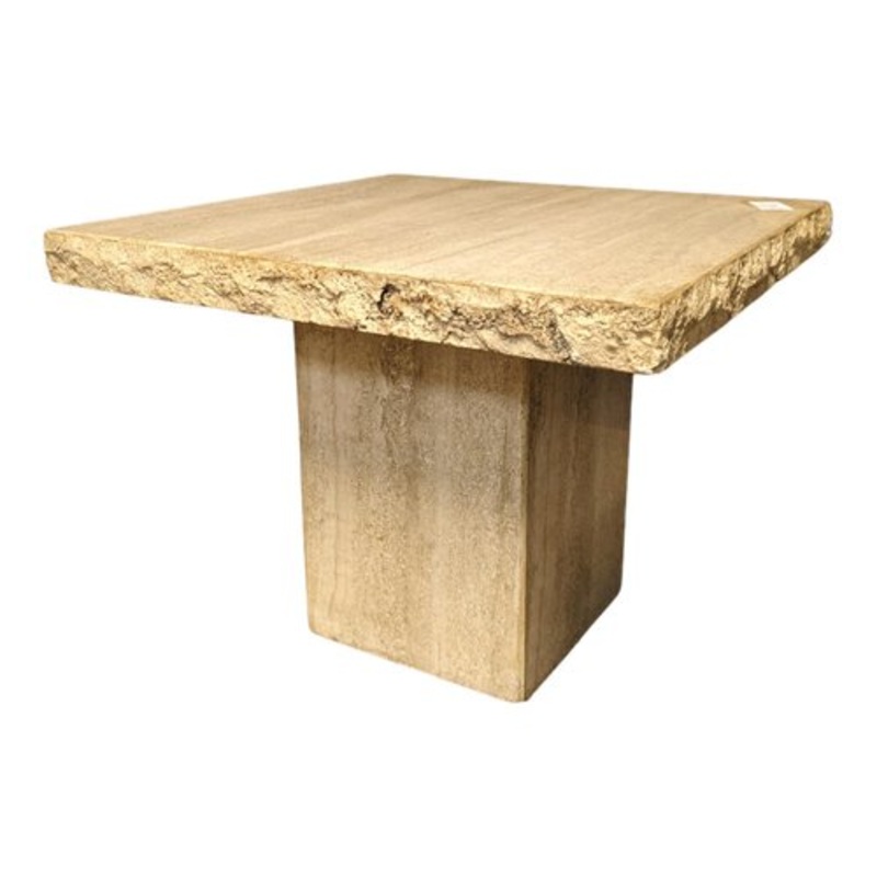 Coffee Table in Travertine, 1980s for sale at Pamono