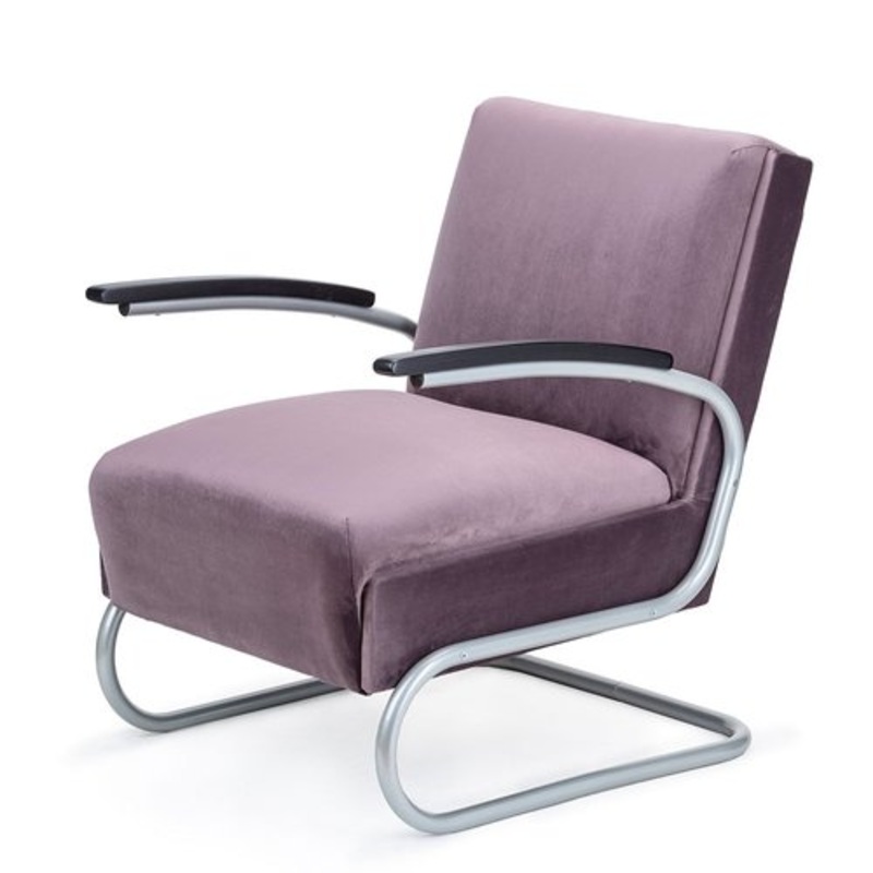 Czechoslovakian Model S411 Armchair from Mcke Melder, 1940s for sale at Pamono