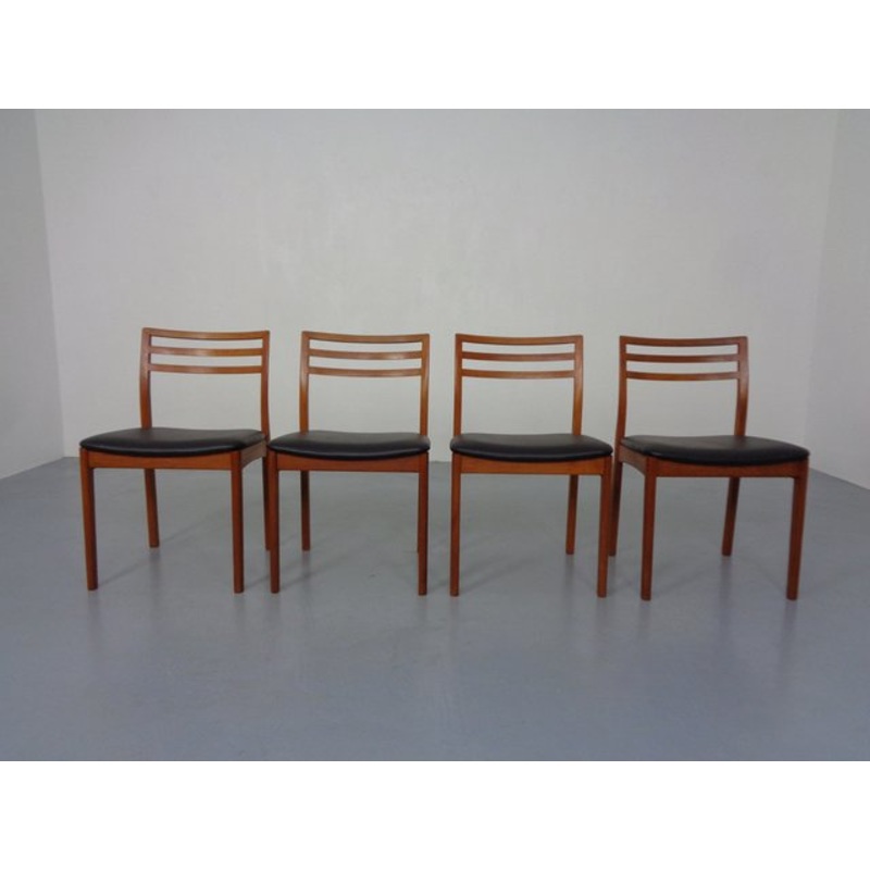Danish Teak Dining Chairs, 1960s, Set of 4 for sale at Pamono