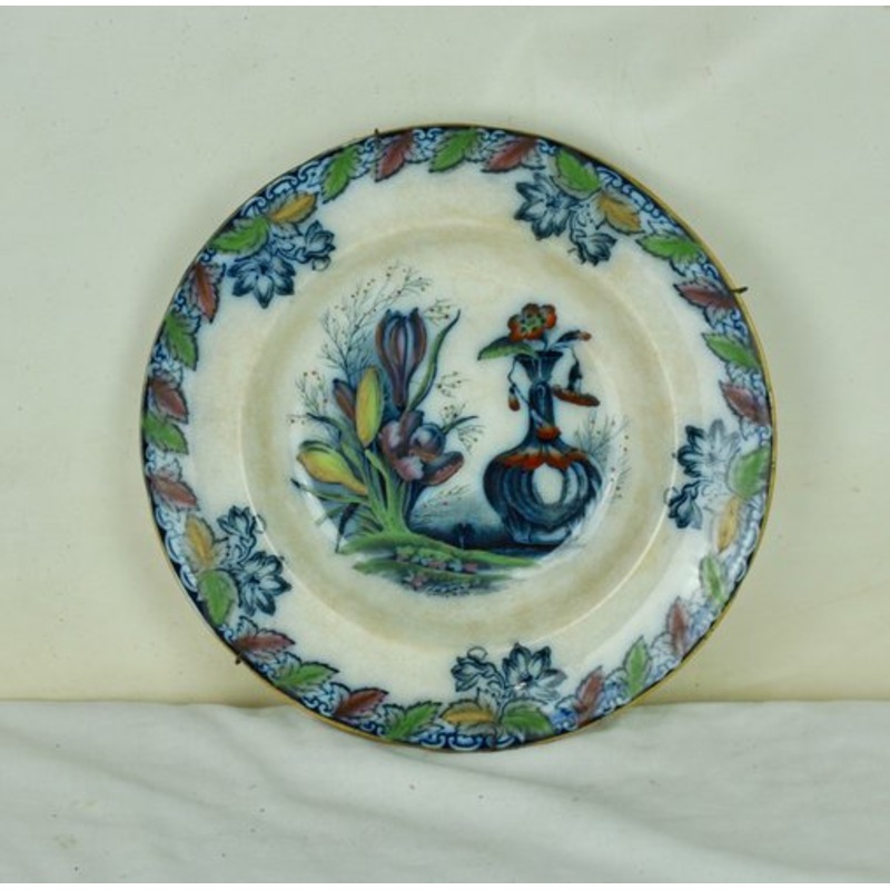 Decorative Plate from Summer Flowers, 1940s for sale at Pamono