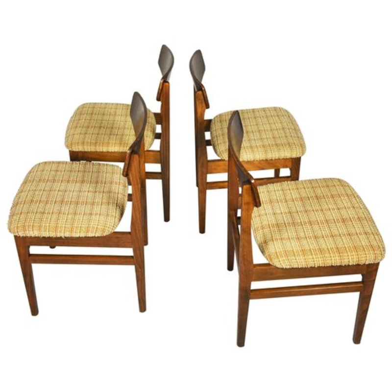 Dining Chairs, Czechoslovakia, 1960s, Set of 4 for sale at Pamono