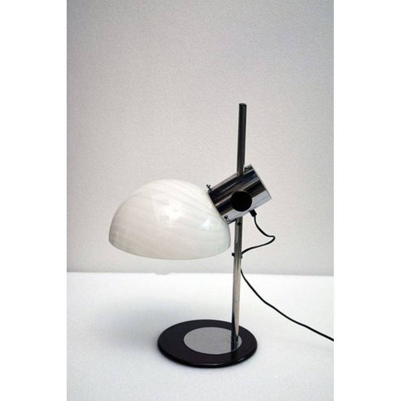 Glass and Metal Table Lamp by Zonca, 1970s for sale at Pamono
